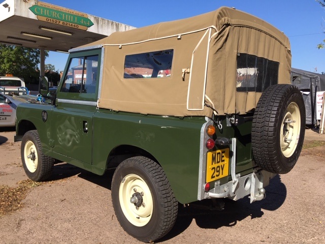Restored Land Rover Series 3 petrol soft top