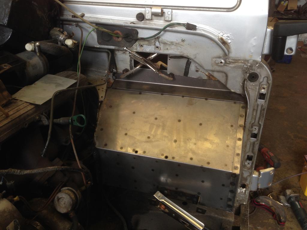 Land Rover bulkhead restoration refurbishment welding
