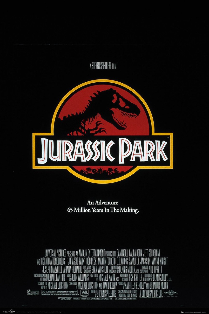 Jurassic Park (1993) Most Famous Movie Posters Ever