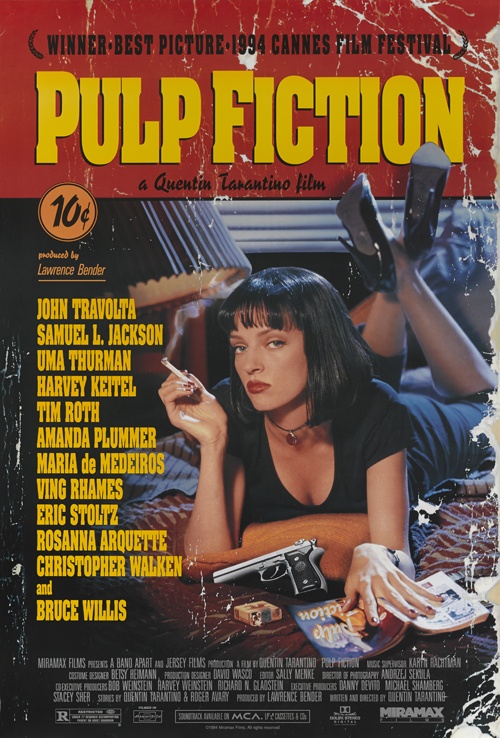 Pulp Fiction (1994) Most Famous Movie Posters Ever