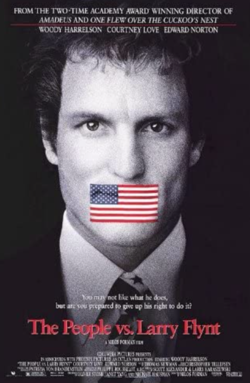 The People Vs Larry Flynt (1996) Most Famous Movie Posters Ever