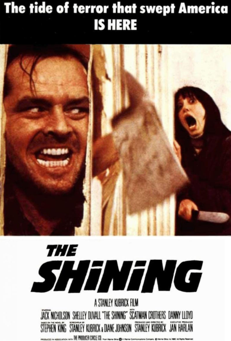 The Shining (1980) Most Famous Movie Posters Ever