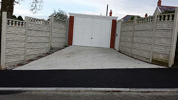 sectional fencing and garage