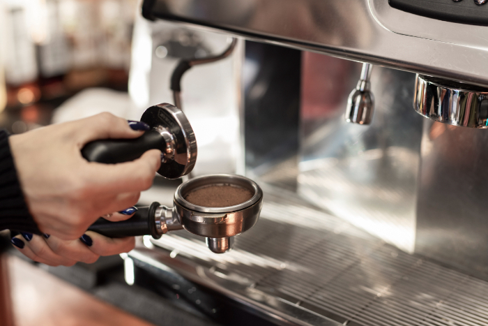 Using a coffee machine