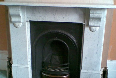 antique marble fireplace