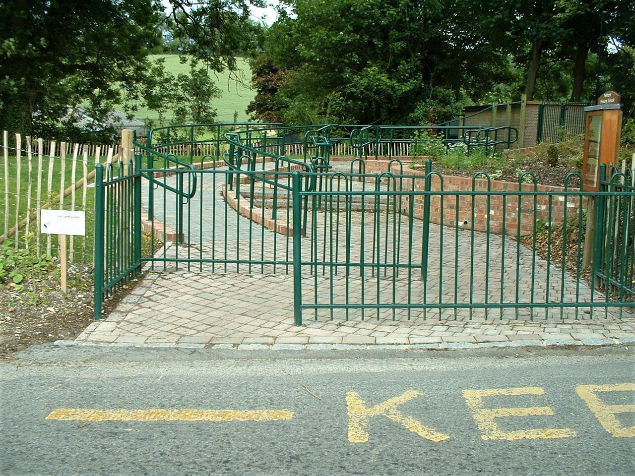 School Entrance commercial landscaping