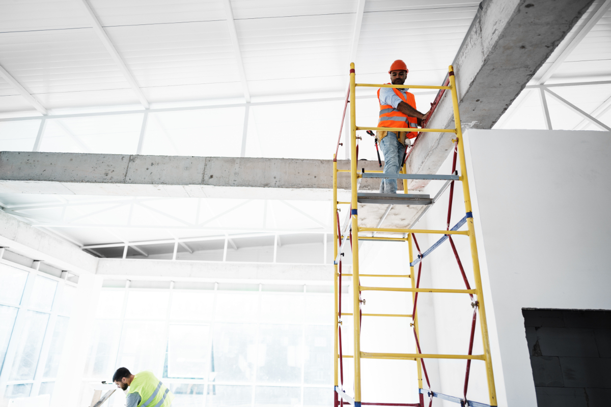 TRESTLE SCAFFOLDING In Construction