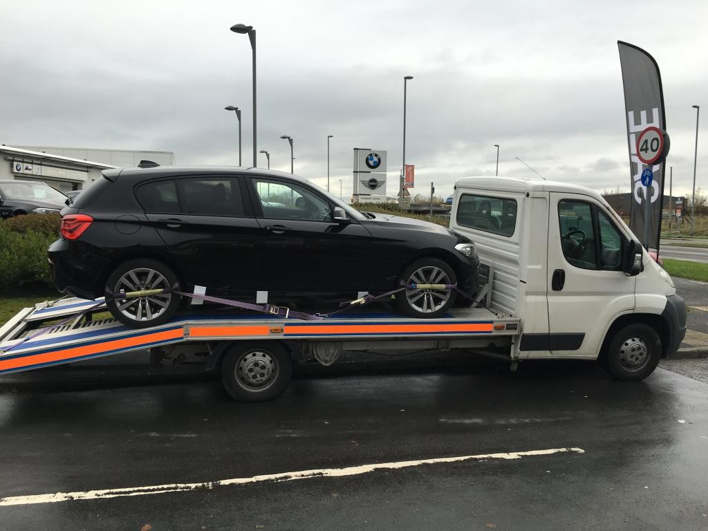 BMW Black One Series Car Transportation