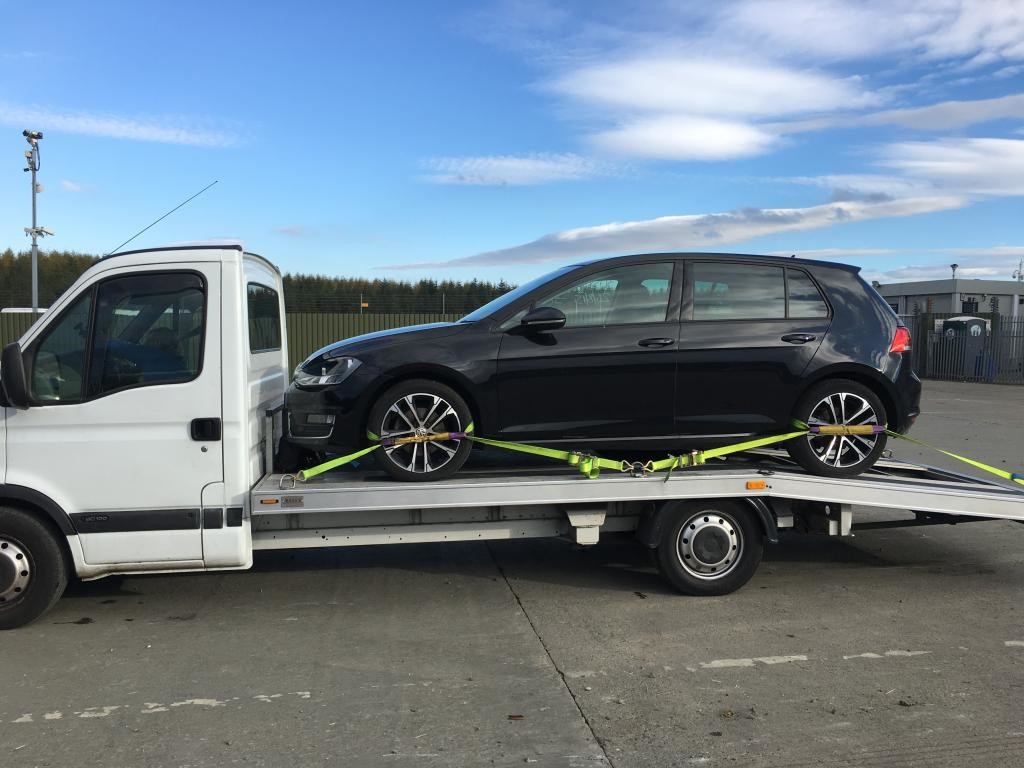 Black Volkswagen Golf Delivery to Bispham