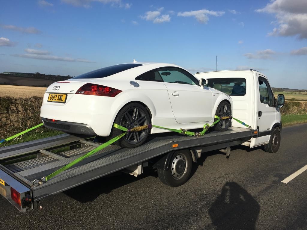 White Audi TT Delivery to Preston Audi