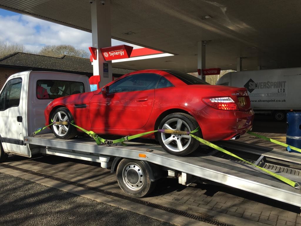 Red Mercedes Glasgow