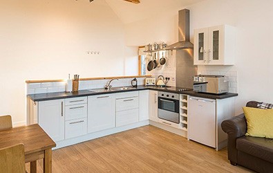 fully equipped kitchen area