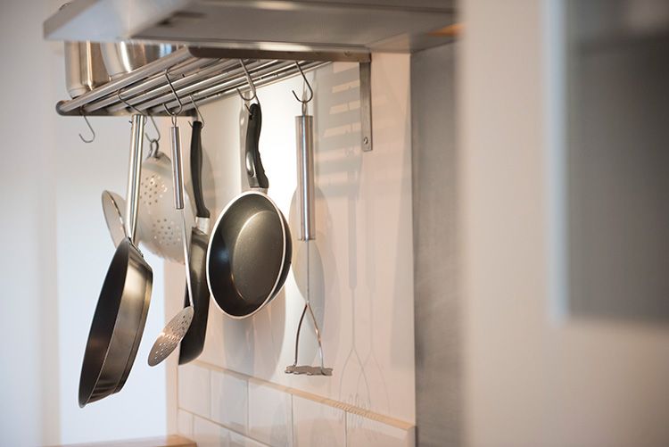 speyside holiday cottages- hanging frying pans