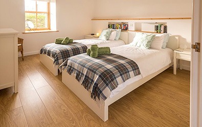 twin bedroom in the cottage