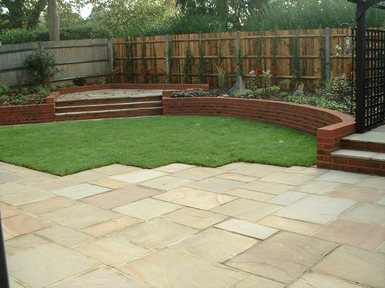 Patio landscaping Charing