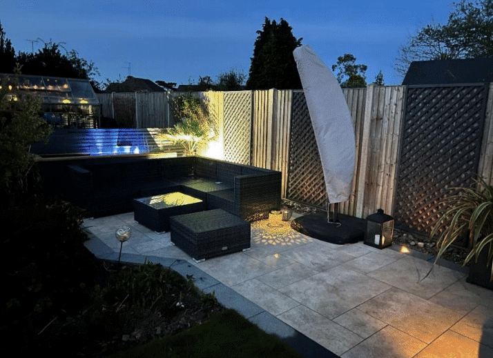 Bearsted patio garden after